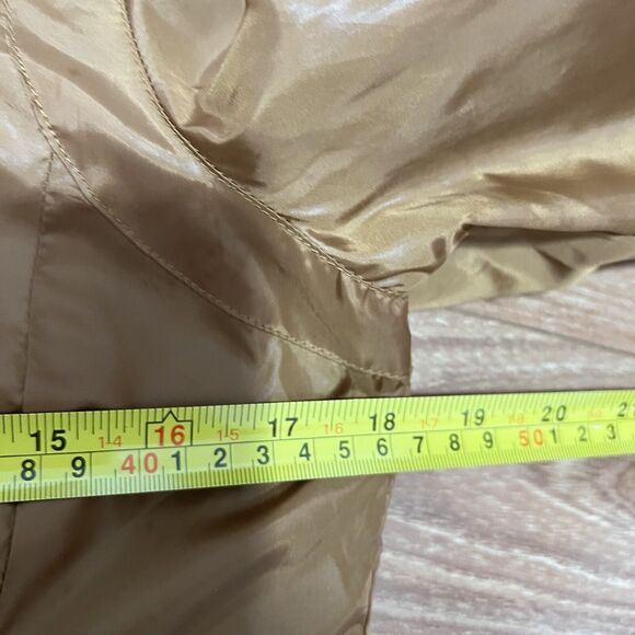 Love Tree Mustard Yellow Light Bomber Jacket Size S Detachable Hooded Full Zip - Picture 5 of 7